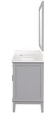 Furniture of America® Almeria Gray/White Vanity Set with Mirror-3