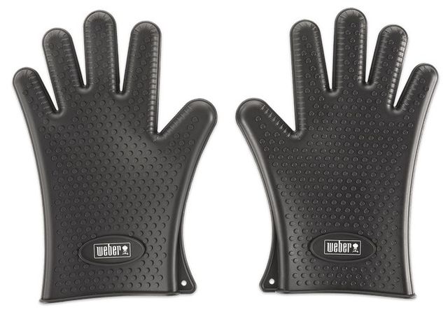 Weber® Grills® Black Silicone Grilling Gloves