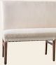 Urban Collections by Yutzy Woodworking Ramona Cappuccino/Maple/Yukon Ecru 56” Dining Bench-1