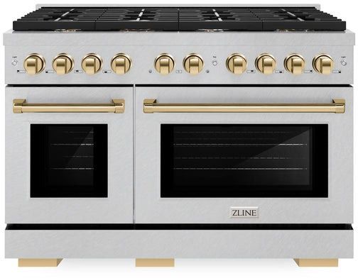 ZLINE Autograph Edition 48" Satin Stainless Steel Pro Style Gas Range-0