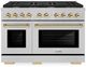 ZLINE Autograph Edition 48" Satin Stainless Steel Pro Style Gas Range-0