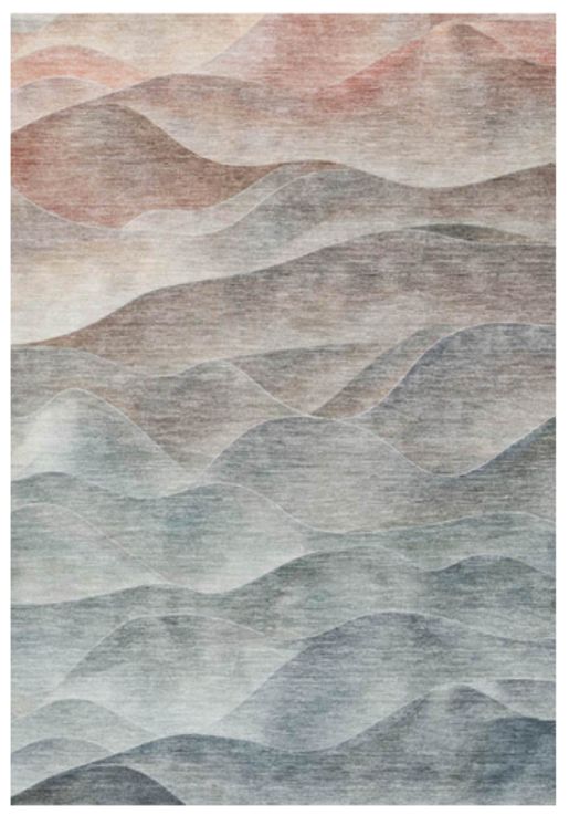 Dalyn™ Rug Company Pacifica Teal 5'x8' Style 1 Area Rug-0