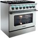 VEZENI Reminiscia 36" Stainless Steel Pro Style Dual Fuel Range-1