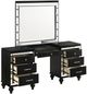 New Classic® Home Furnishings Valentino 2-Piece Black Vanity Set-0