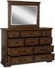 Signature Design by Ashley® Taffenbrook Medium Brown Dresser and Mirror-2