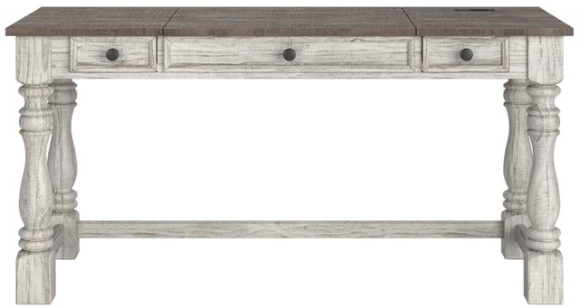 Signature Design by Ashley® Havalance White/Gray Home Office Desk-2