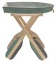 Sagebrook Home Wood Blue Boat Accent Table-0