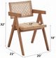 ACME Furniture Velentina 2-Piece Natural/Rattan Arm Chair Set-2
