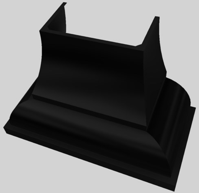 Vent-A-Hood® Designer Series 48" Black Wall Mounted Range Hood-1