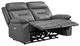 Homelegance® Laconia Dark Gray Leather Power Double Reclining Loveseat-4