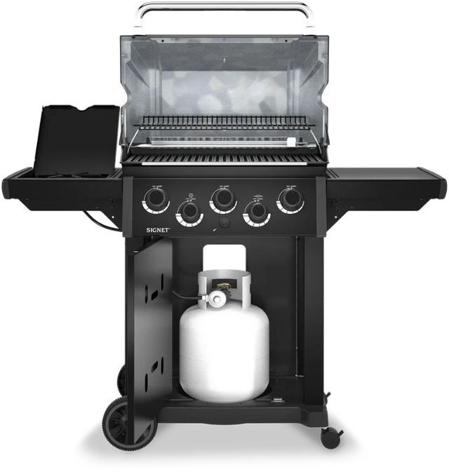 Broil King® Signet™ 390 Shadow 5-Burner Black Freestanding Natural Gas Grill-1