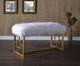 ACME Furniture Bagley II Gold/White 38" Bench-3