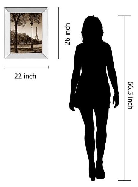 Classy Art An Afternoon Stroll-Pari by Maihara, J. Mirror Framed Wall Art-2