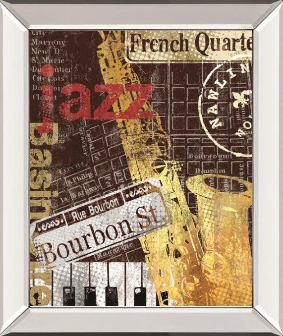 Classy Art N’Awlins by Mallett, K Mirrored Frame Wall Art-0