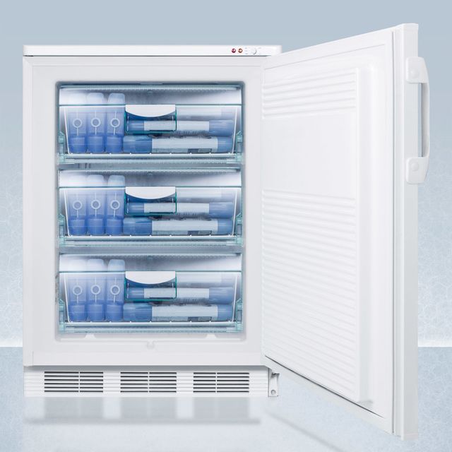 Accucold® by Summit® PLUS2 Series 24" 3.2 Cu. Ft. White Built In All Freezer-2