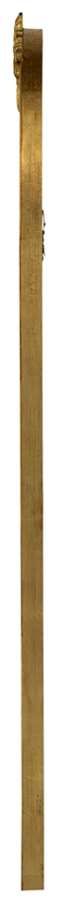 A & B Home Etienne Gold Arched Floor Mirror-2