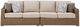 Signature Design by Ashley® Revare Beach 2-Piece Beige Fabric/Wicker Outdoor Sectional-0
