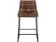 Elements International Seth Distressed Cappuccino Bar Stool-1