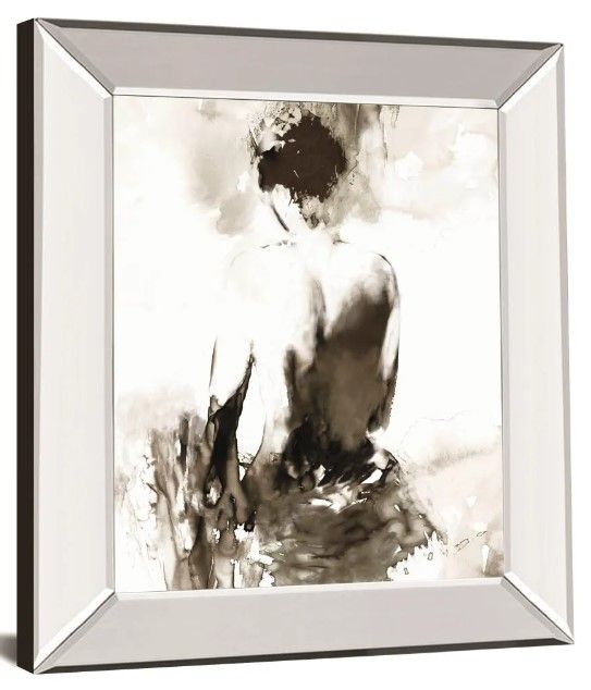 Classy Art Ink Lady By Amiee Wilson Mirror Framed Wall Art-0