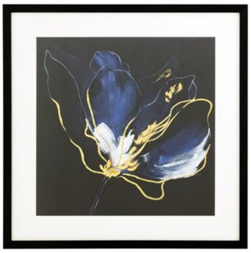 YHD Midnight Bloom II Framed Print-0