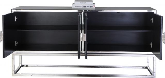 Meridian Furniture Marbella Chrome Sideboard-1