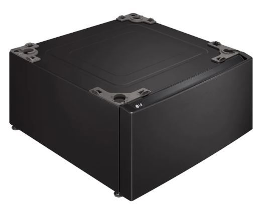 FLOOR MODEL LG 27" Black Steel Pedestal Storage Drawer-1