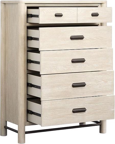 Magnussen Home® Sunset Cove Sanibel Brown Drawer Chest with Metal Stretchers-1