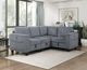 Homelegance® Walterboro 4-Piece Dark Gray Modular Sectional-1