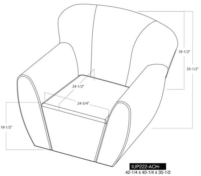 International Furniture Direct Tamesis Brown Swivel Accent Chair-2
