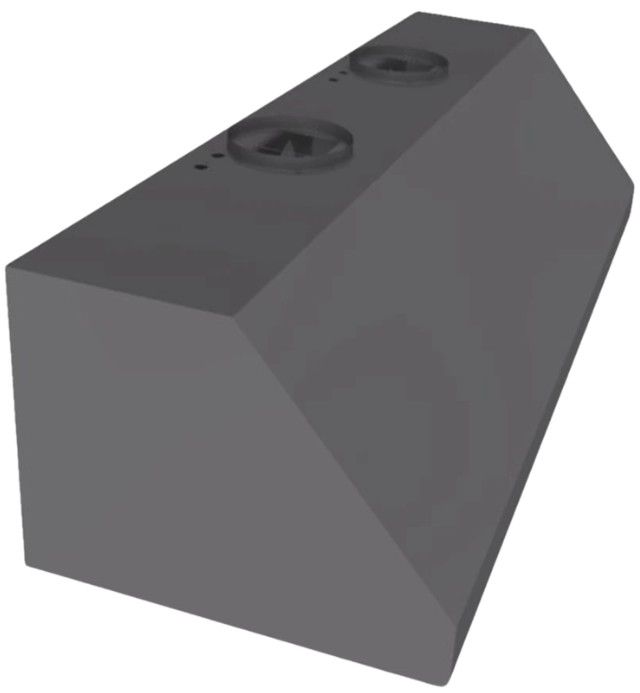 Vent-A-Hood® 66" Gunsmoke Wall Mounted Range Hood-1