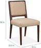 Bassett® Furniture Copenhagen Espresso/Sisal Upholstered Dining Side Chair-3
