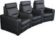 Salamander Designs® TC3 AV Basics Black Wedge Three-Seat Power Reclining Theater Seating-0