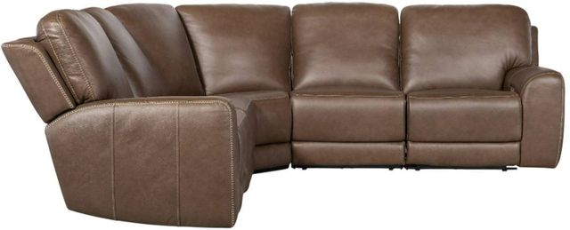 Hooker® Furniture SS Torres 5-Piece Sorrento Mocha Torres Power Reclining Sectional with Power Headrest-2