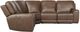 Hooker® Furniture SS Torres 5-Piece Sorrento Mocha Torres Power Reclining Sectional with Power Headrest-2