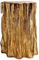 A & B Home Gold 20" Tree Trunk Stool-1