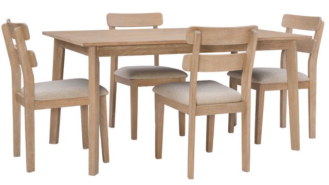 Powell® Daly 5-Piece Natural/Sand Dining Set-0