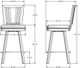 Amisco Customizable Madison Swivel Counter Stool-1