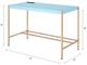 ACME Furniture Midriaks Baby Blue/Gold Writing Desk-4