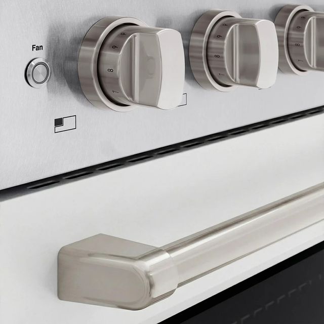 ZLINE Paramount 30" Satin Stainless Steel Pro Style Induction Range with White Matte Door-3