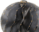 Moe's Home Collection Grey Iron Orb with White Marble-2