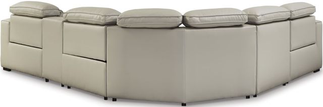 Signature Design by Ashley® Leadman 6-Piece Dove Gray Power Reclining Sectional-1