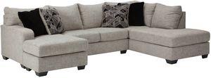 Benchcraft® Megginson 2-Piece Storm U-Shape Chaise Sectional