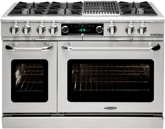 Capital Cooking™ Connoisseurian 48" Stainless Steel Pro Style Dual Fuel Range-0