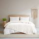 Olliix by Clean Spaces Antimicrobial Plush Ivory King Blanket-4