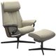 Stressless® by Ekornes® Customizable Paul Large Cross Base Manual Recliner with Ottoman-0
