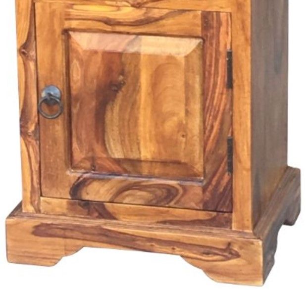 Jaipur Furniture Ganga Brown Right Handle Bedside Table-1