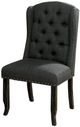 Furniture of America® Sania 2-Piece Antique Black/Gray Side Chair Set-2