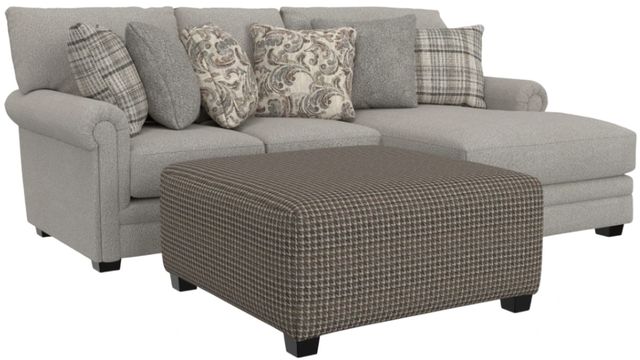 Jackson Furniture Livingston 3-Piece Linen Right Arm Facing Sectional with Ottoman-0