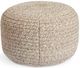 Bassett® Furniture Sosha Gray Heather Pouf-1