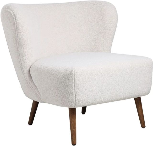 Moe's Home Collection Margot Shearling Cream Accent Chair-0
